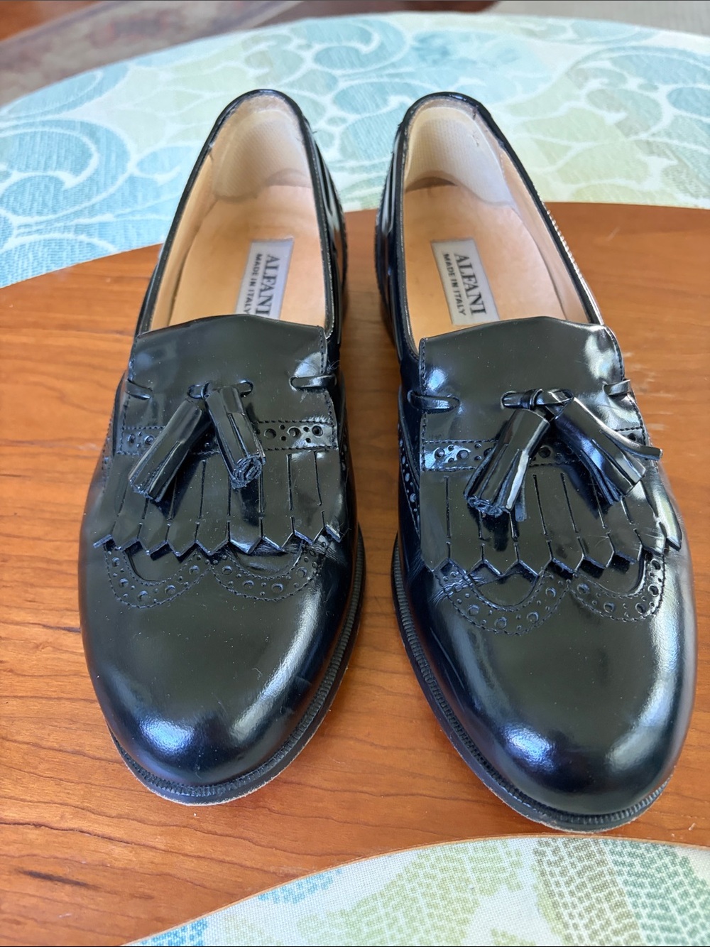 Alfani Black Patent Leather Dress Loafers